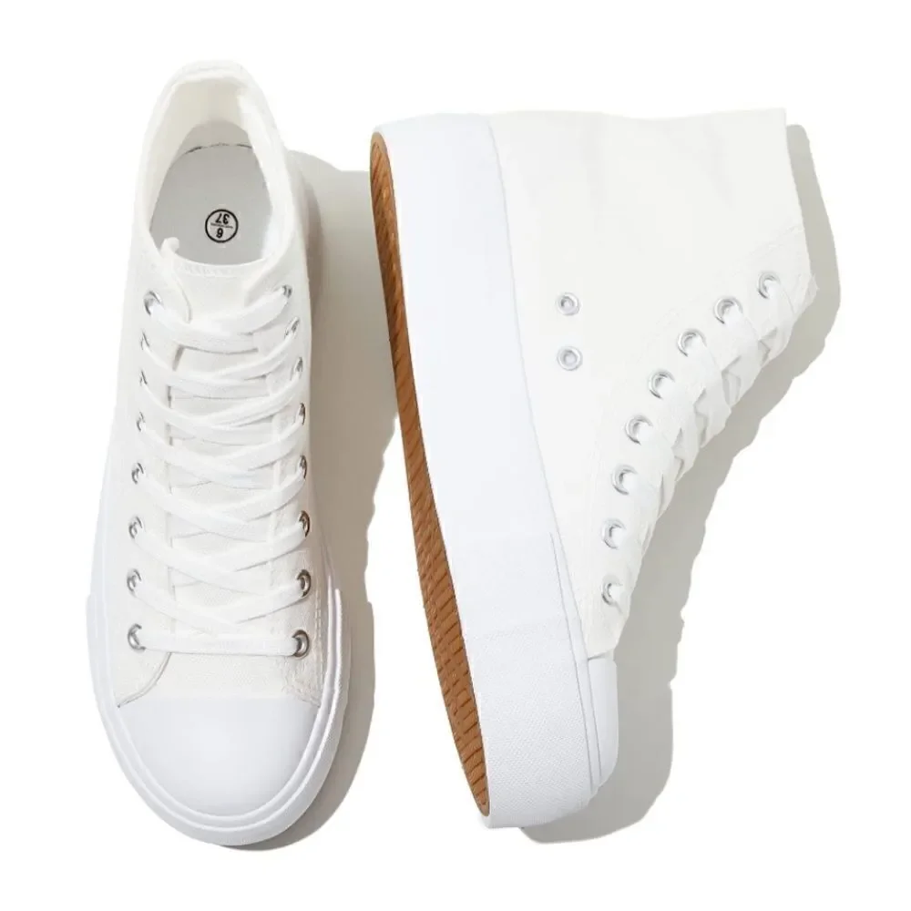 Platform Canvas High Top Sneakers